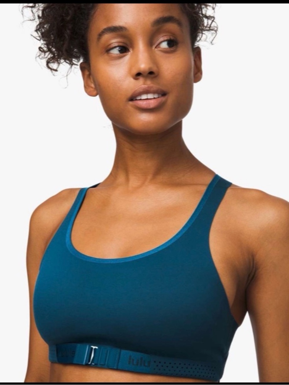 Lululemon Adapt the Strap Bra; Teal Blue size 6
